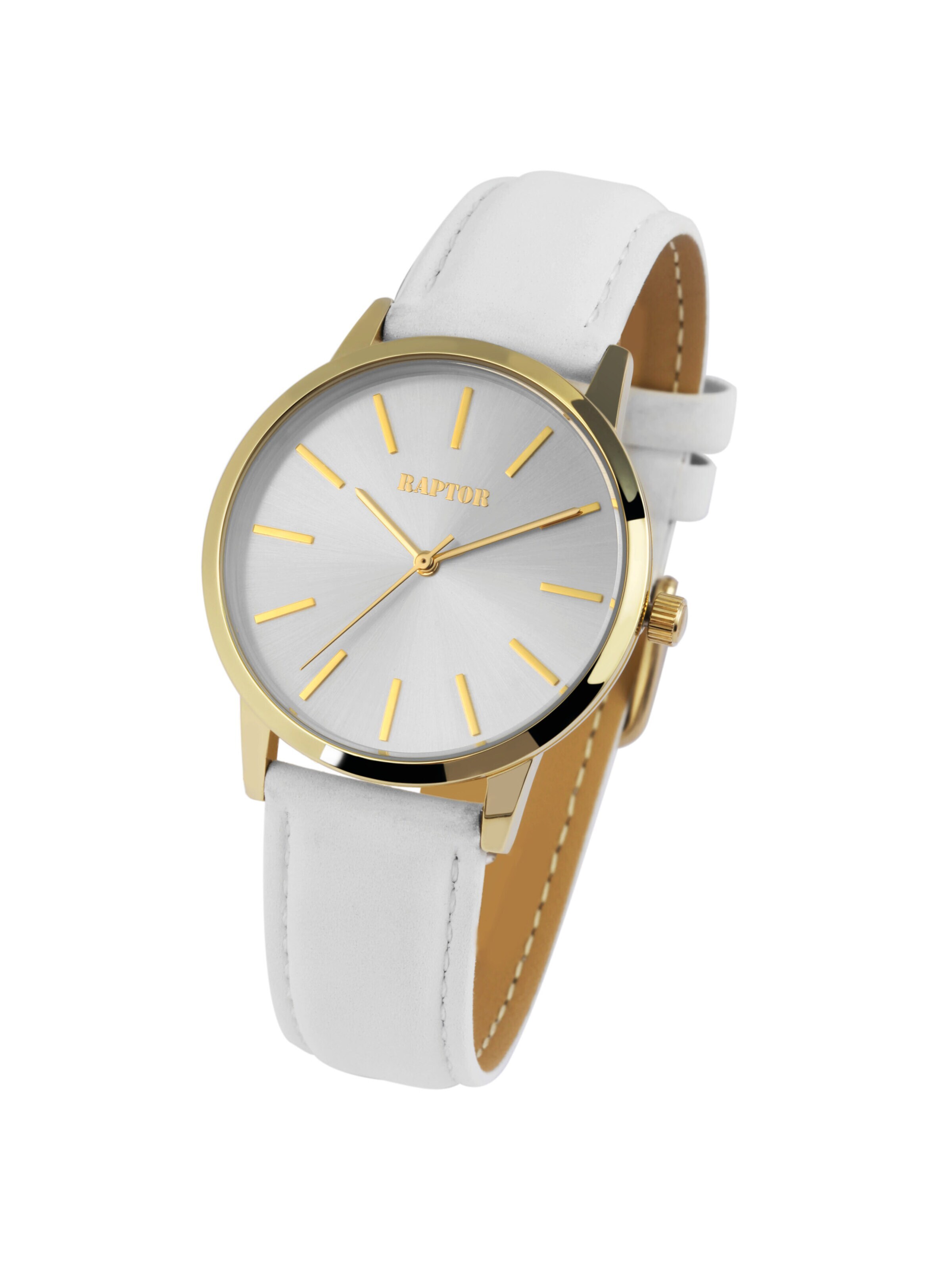 Raptor Analog Watch 'Sunny 3 ATM' in White: front