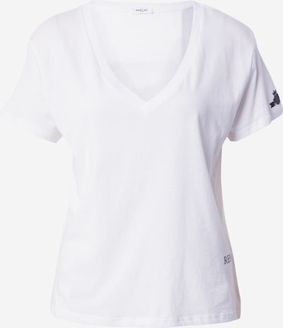 Tricou REPLAY pe alb, Vizualizare produs