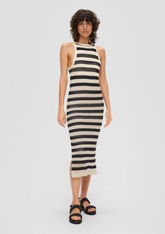 s.Oliver Knit dress in Black: front