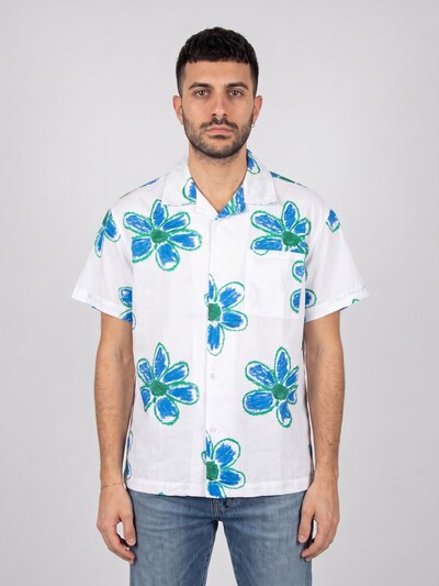 Obey Button Up Shirt 'Wyatt Woven' in XL in White, Item view