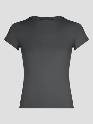 YO-GAYA Sports Top 'Short Sleeve Top' in Grey: front