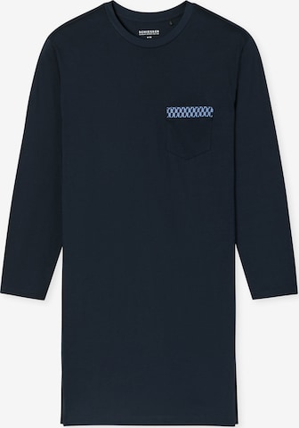 Pyjama court 'Comfort' SCHIESSER en bleu : devant