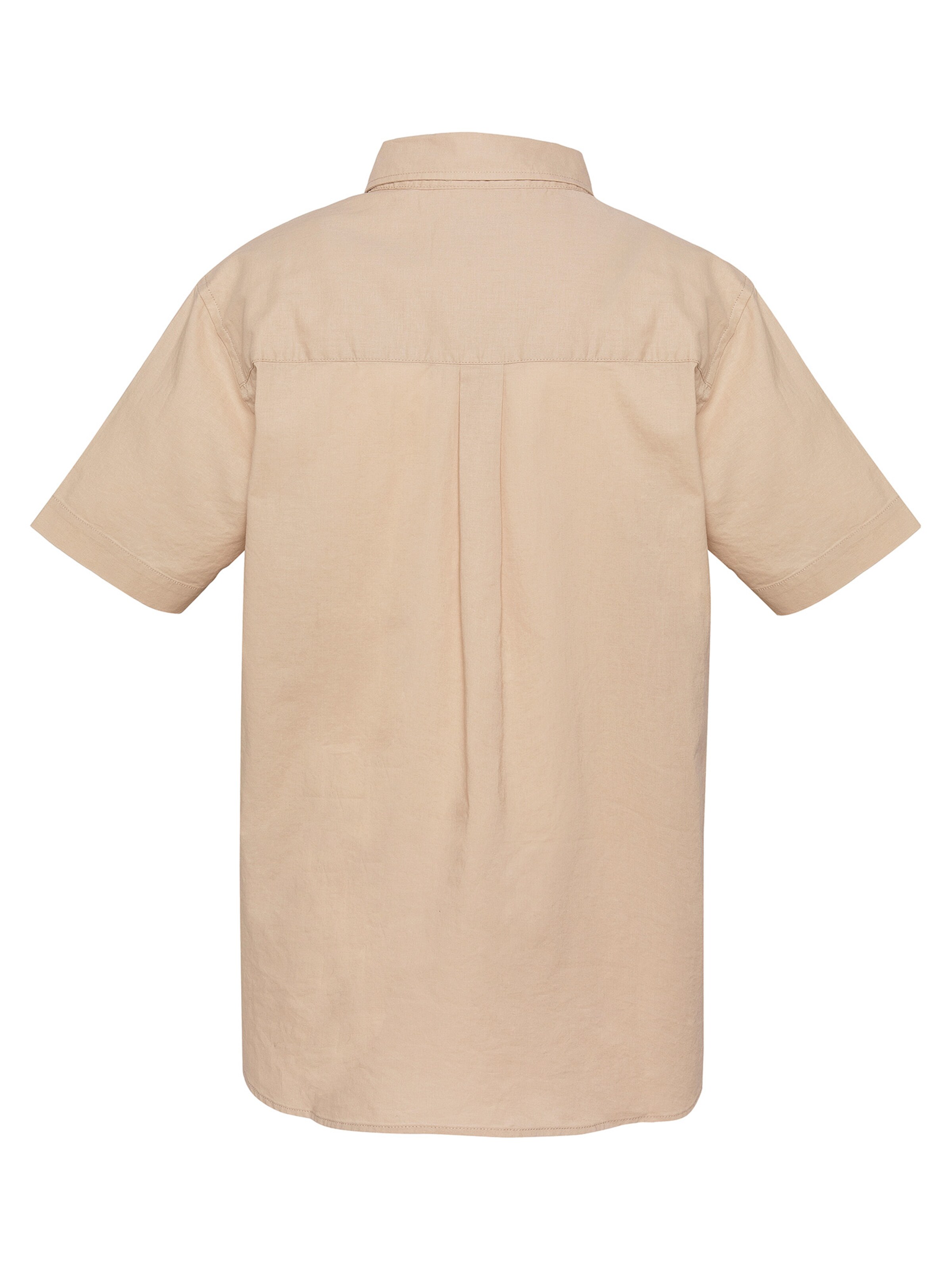 Schott NYC Regular fit Button Up Shirt in Beige