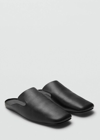 MANGO Schuh satino in Schwarz