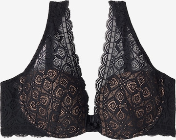 INTIMISSIMI Balconette Bra in Black: front