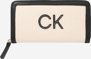 Calvin Klein Portmonetka w kolorze beżowy: przód