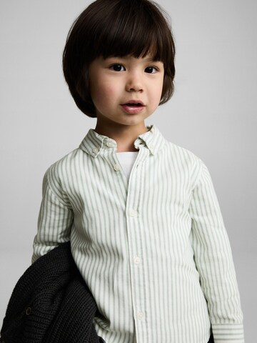 MANGO KIDS Regular fit Skjorta 'OXFORDB2' i grön: framsida