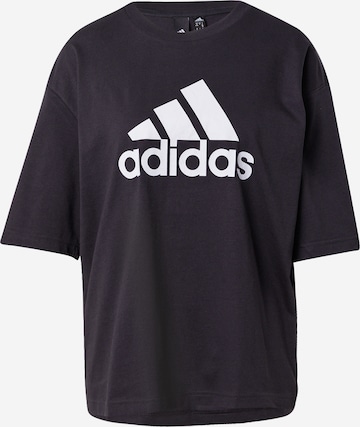 ADIDAS SPORTSWEAR - Camisa funcionais 'Future Icons Badge Of Sport' em preto: frente