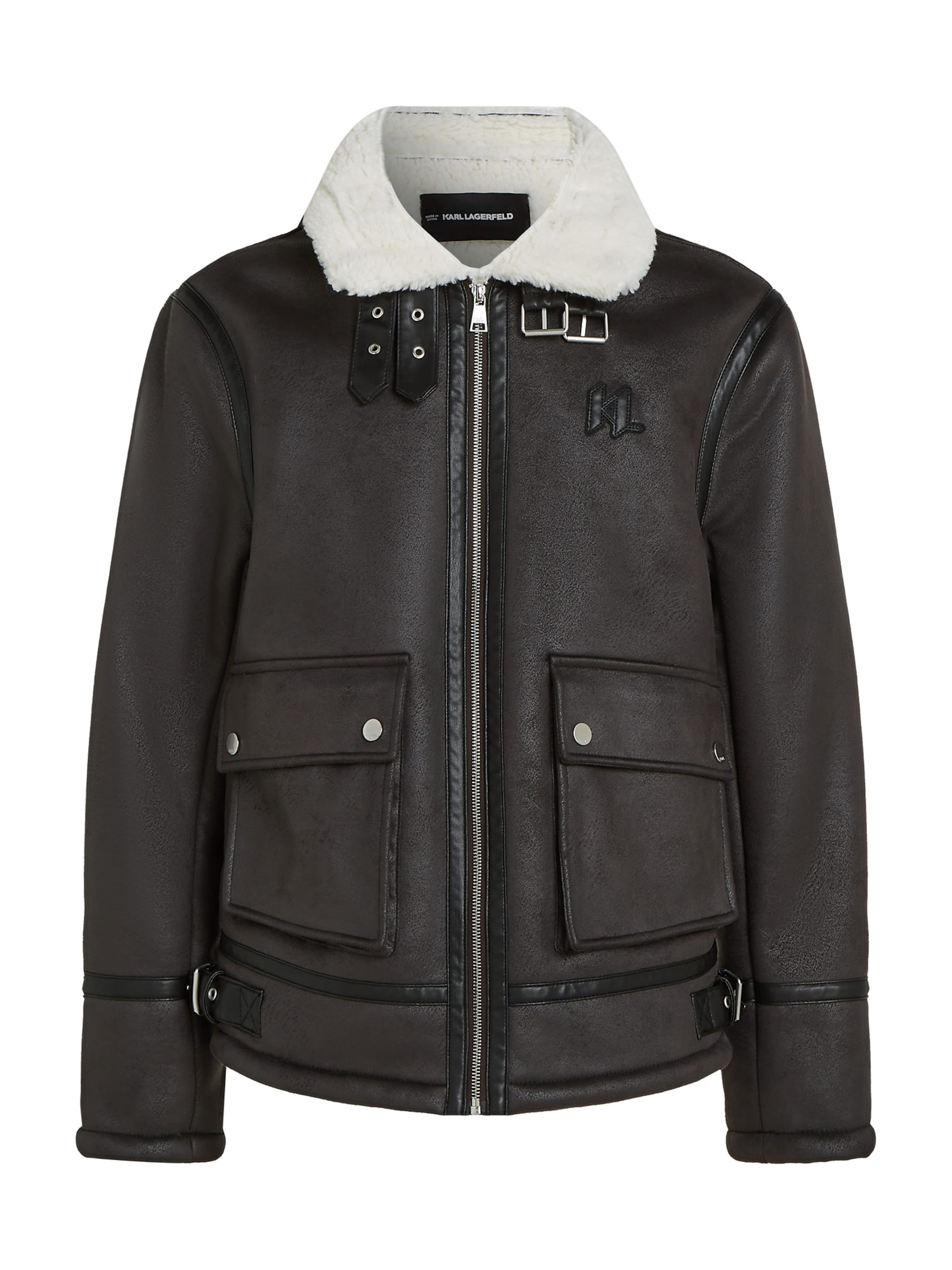 Karl Lagerfeld Vinterjakke i brun: forside