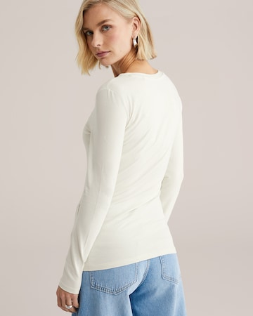 WE Fashion T-shirt i vit: framsida