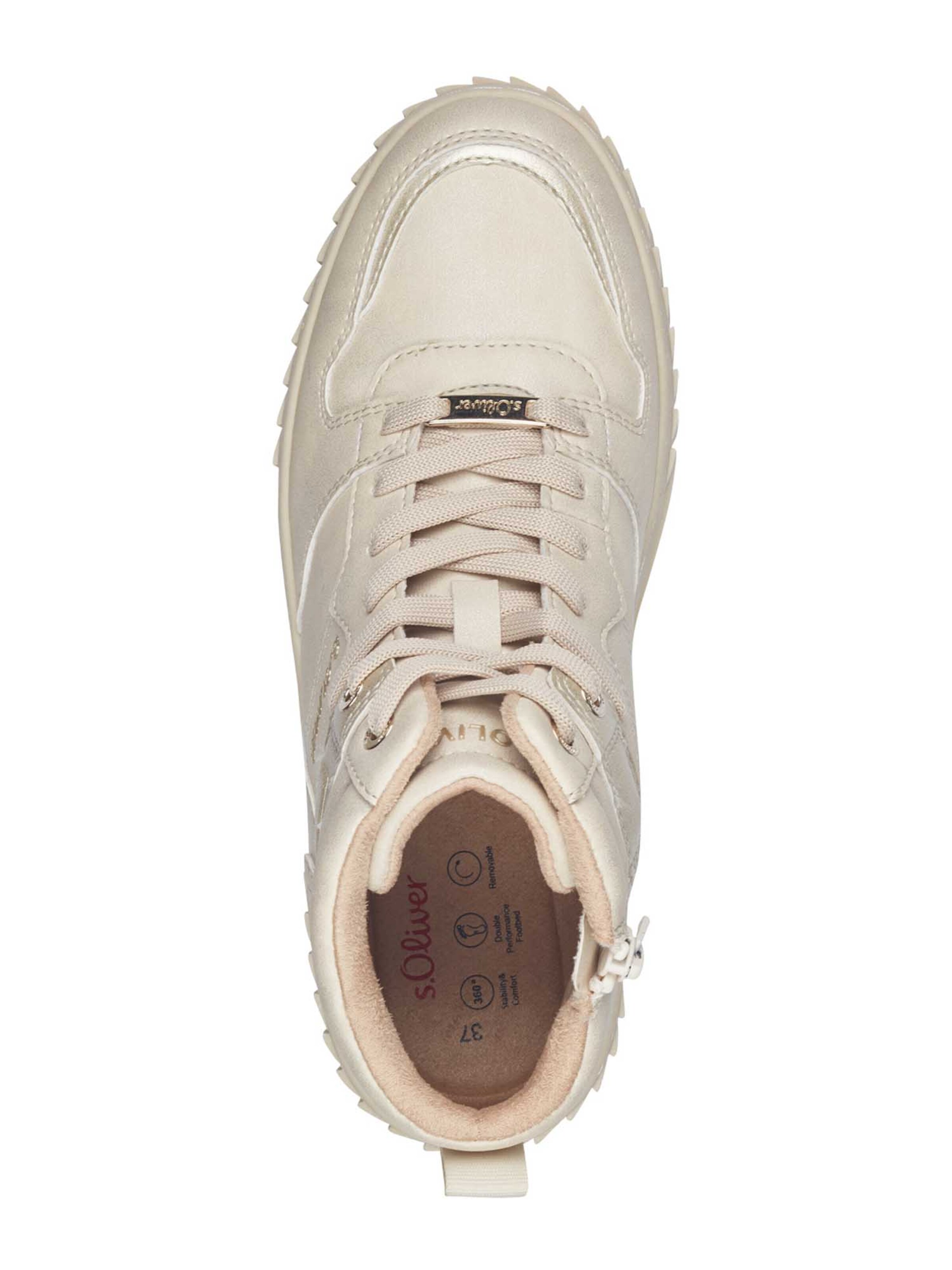 s.Oliver - Zapatillas deportivas altas en beige