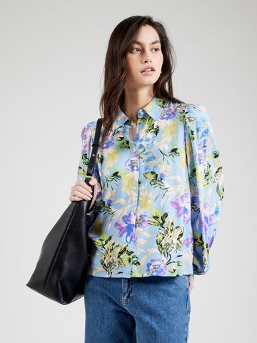 YAS Bluse 'YASAsina' in Blau: Vorderseite