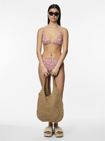 PIECES Triangel Bikinitop 'AMY' in Rot