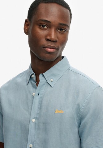 Superdry & Co Comfort Fit Hemd in Blau