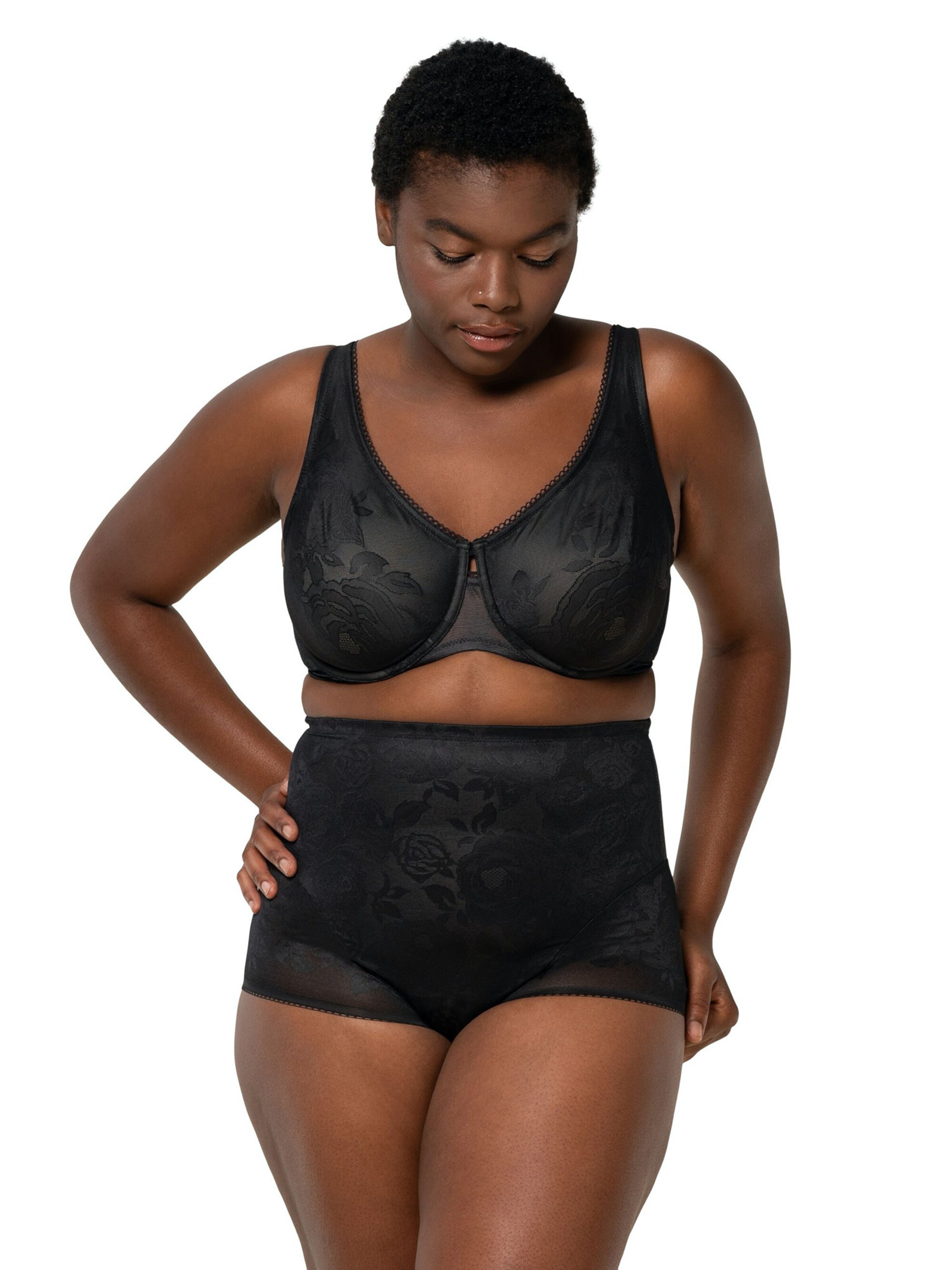 TRIUMPH BH ' Wild Rose Sensation ' in Zwart: voorkant