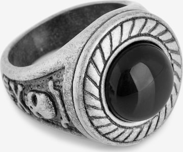 Akitsune Ring 'Mortis' in Silver: front