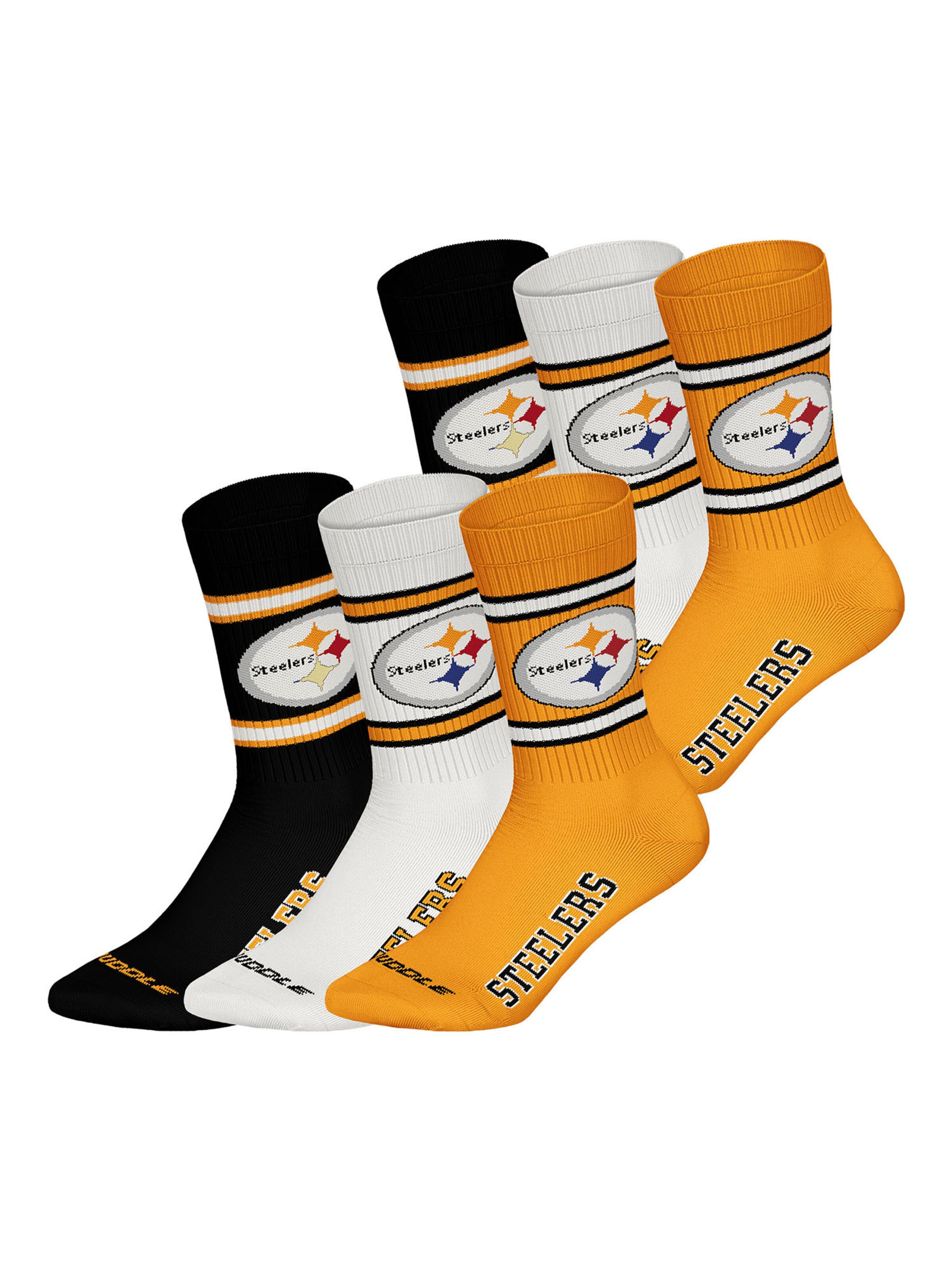 Huddle Socken 'Huddle x NFL' in Orange: Vorderseite