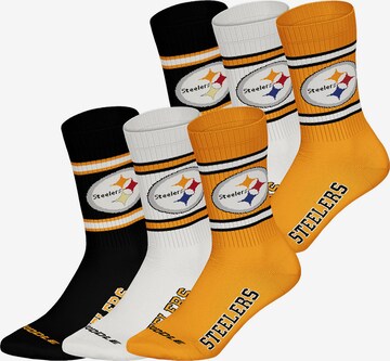 Huddle Socken 'Huddle x NFL' in Orange: Vorderseite