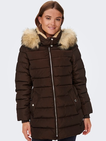ONLY Winter Coat in Brown: front