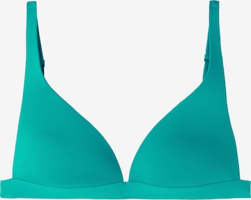 CALZEDONIA Triangle Bikini Top in Green: front