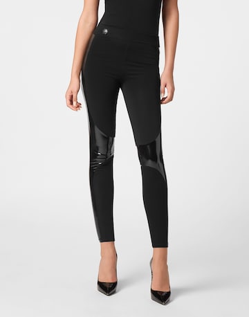 Philipp Plein - Skinny Leggings em preto: frente