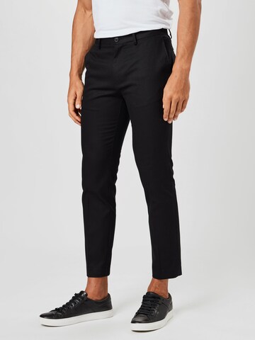 BURTON MENSWEAR LONDON Skinny Παντελόνι σε μαύρο: μπροστά