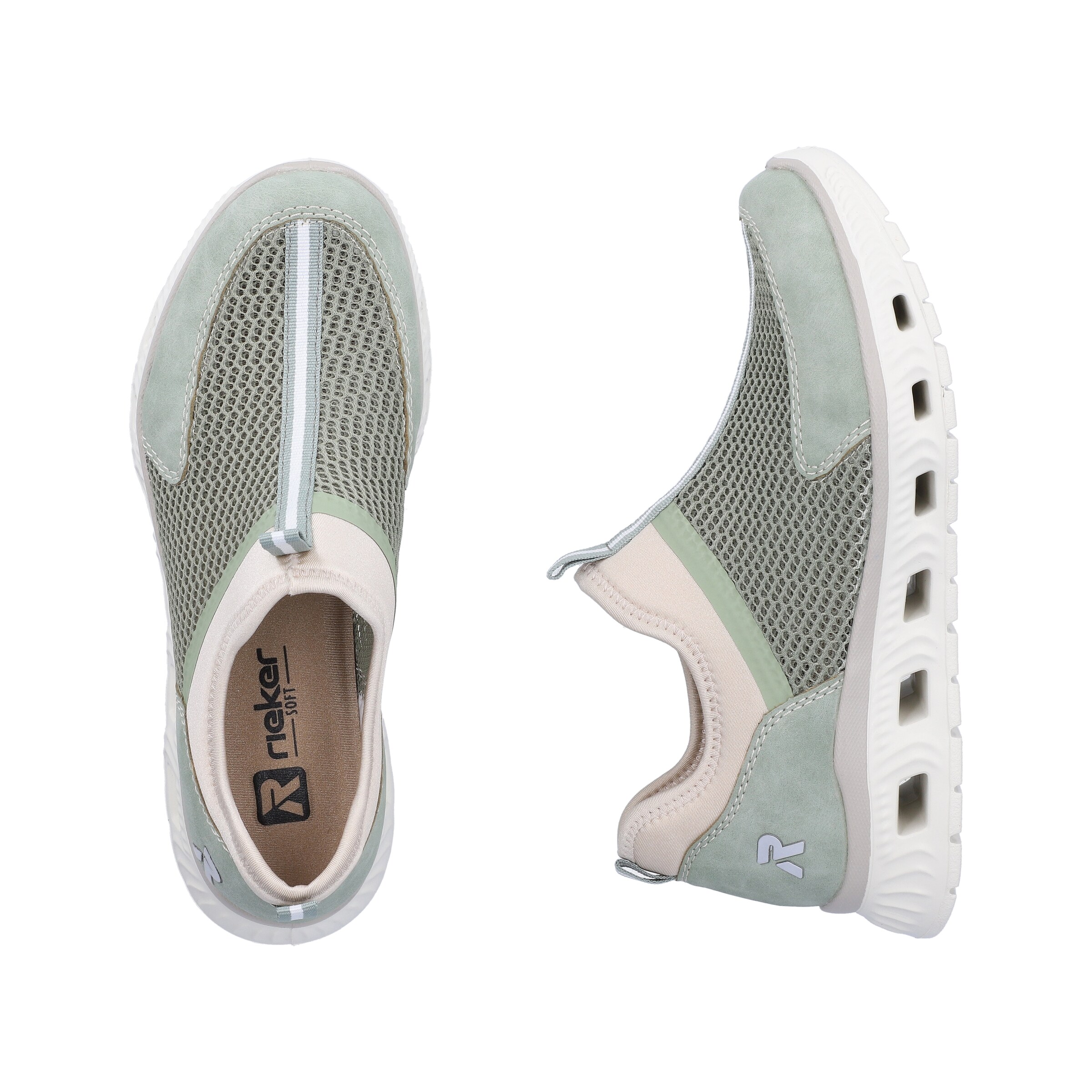 Rieker Slipper in Grün