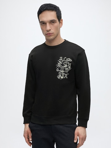 SCOTCH & SODA Sweatshirt i svart: framsida