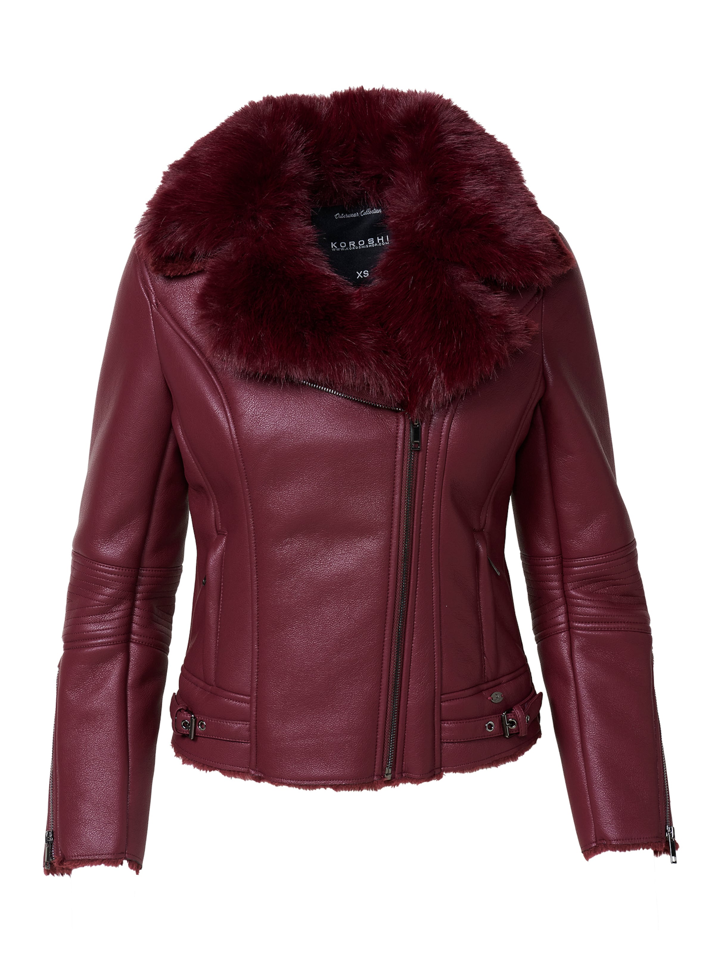 KOROSHIZimska jakna - crvena boja: prednji dio