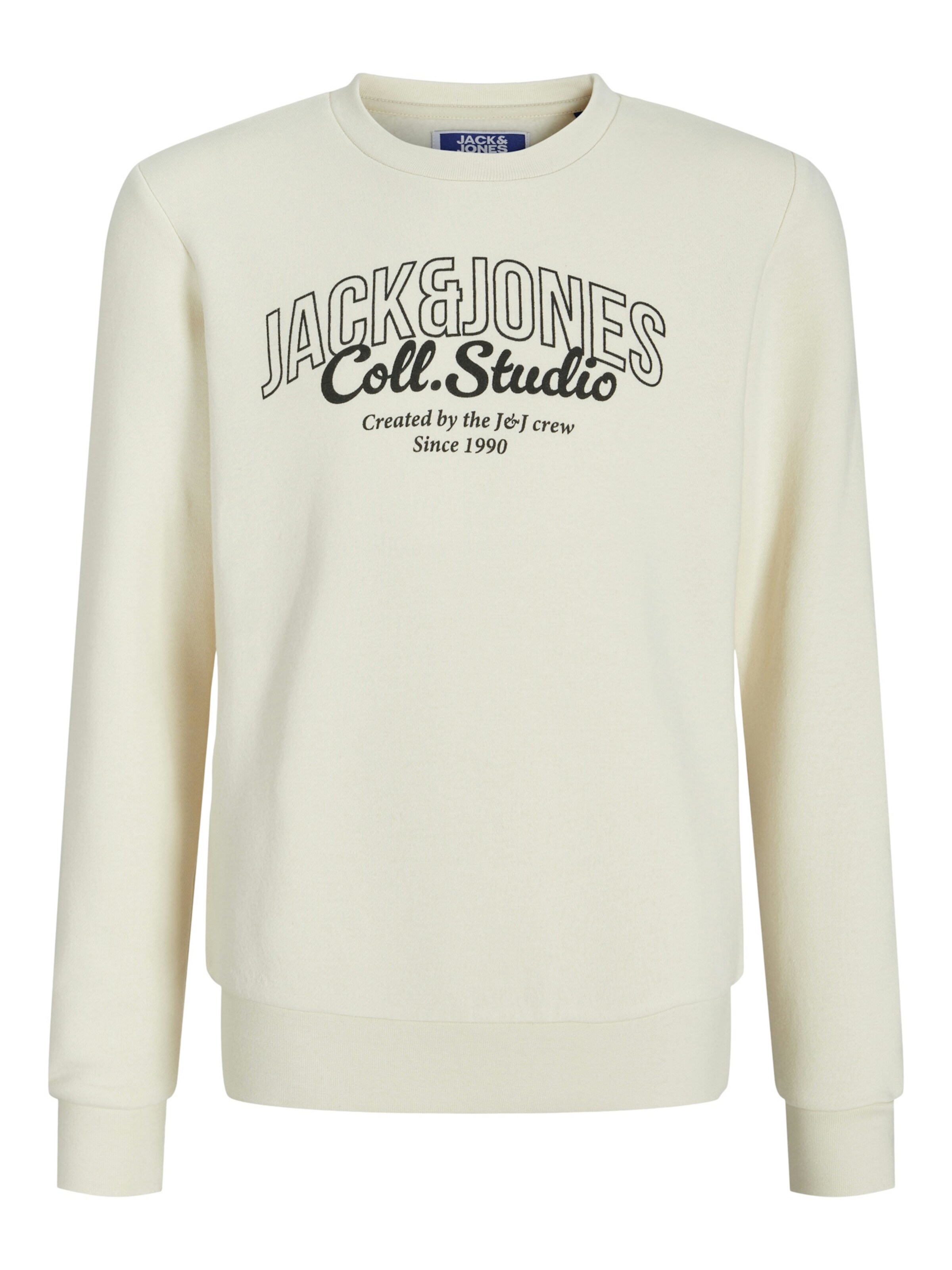 Jack & Jones Junior Sweatshirt in White: front