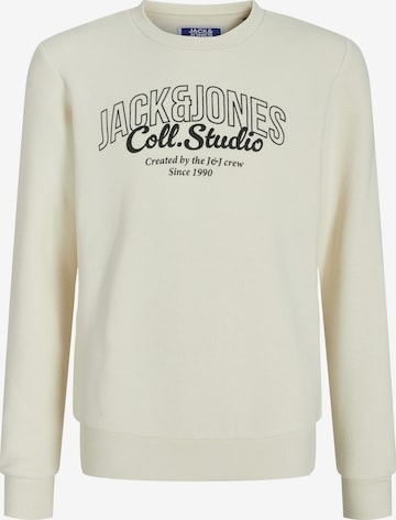 Jack & Jones Junior Sweatshirt in White: front