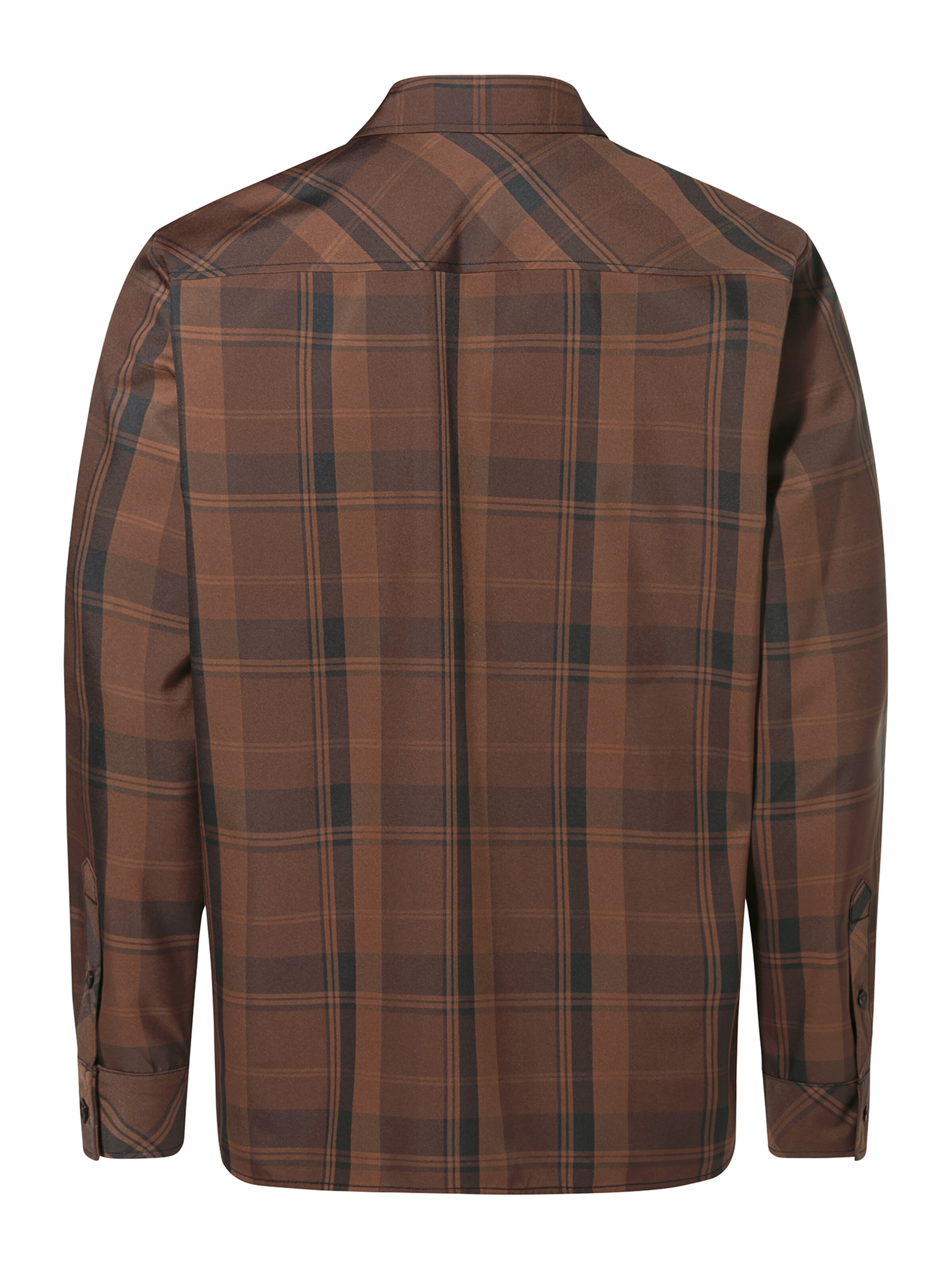 VAUDE Regular fit Functioneel overhemd 'Neshan' in Bruin