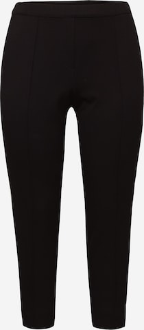 SAMOON Spodnie w kant 'Greta' w kolorze czarny: przód