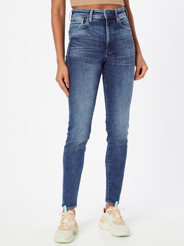 G-Star RAW Skinny Jeans 'Kafey' in Blauw: voorkant