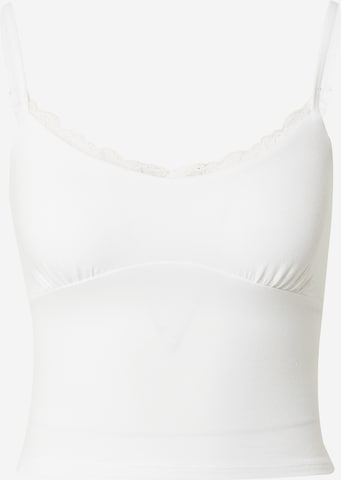 HOLLISTER Top in White: front