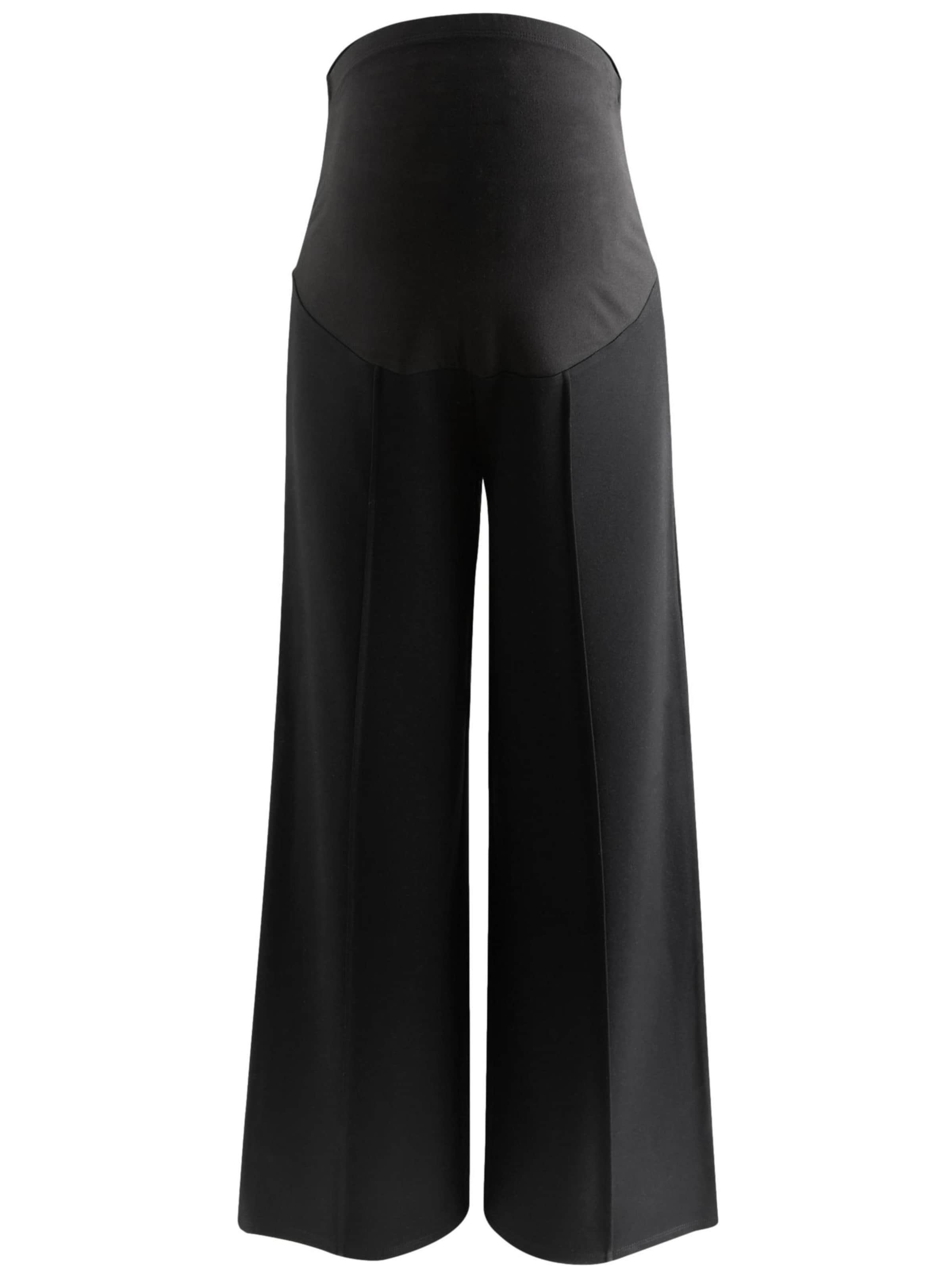Next Wide leg Παντελόνι με τσάκιση σε μαύρο: μπροστά