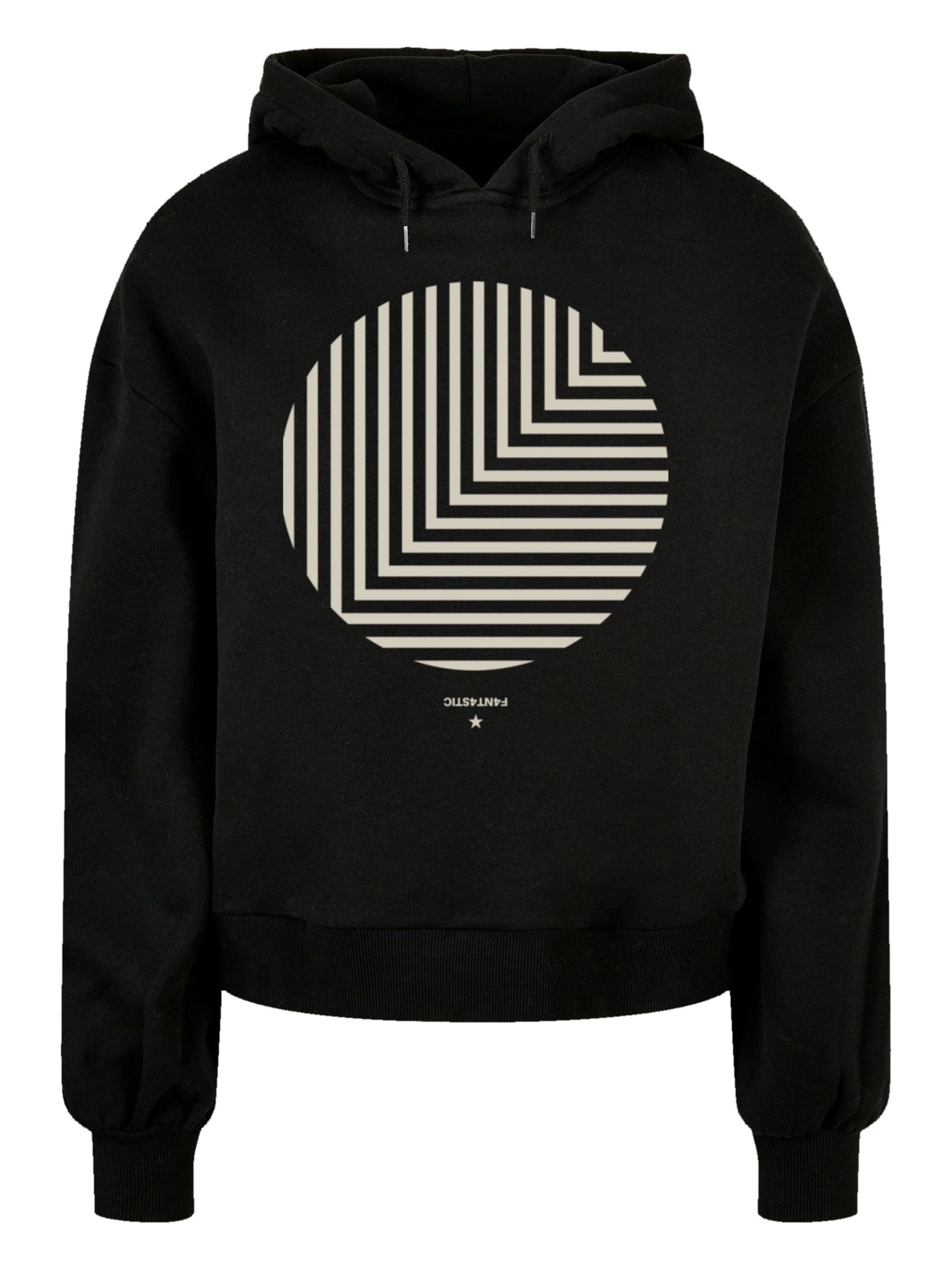 F4NT4STIC Sweatshirt in Zwart: voorkant