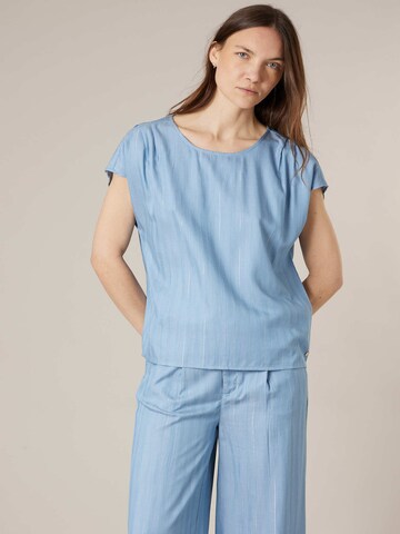 Chemisier 'Natania' Deeluxe en bleu : devant