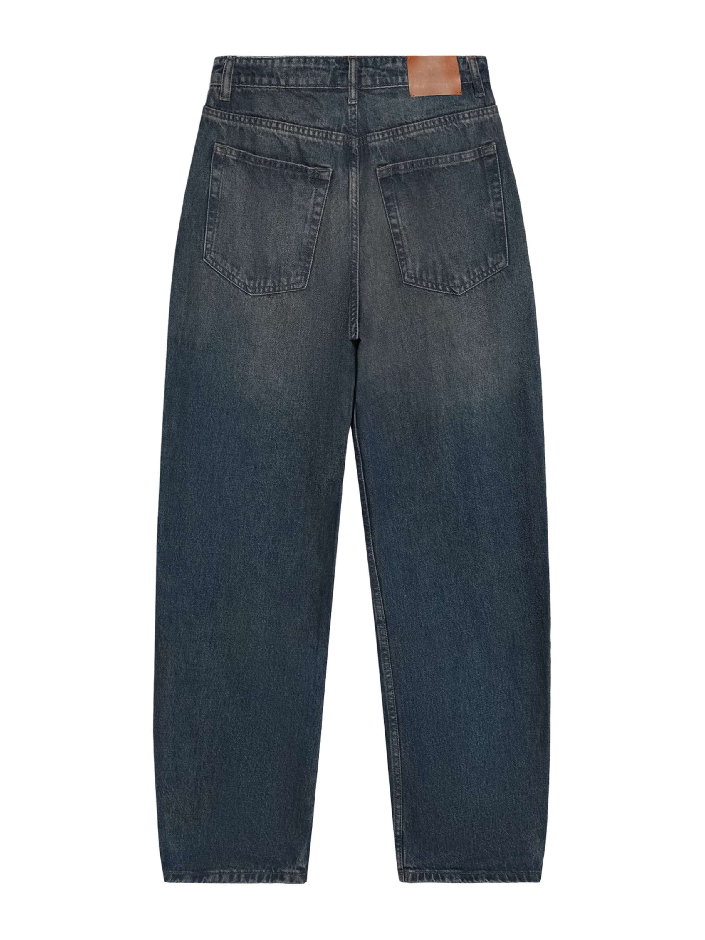 Bershka Loose fit Jeans 'LABELS' in Blue: back