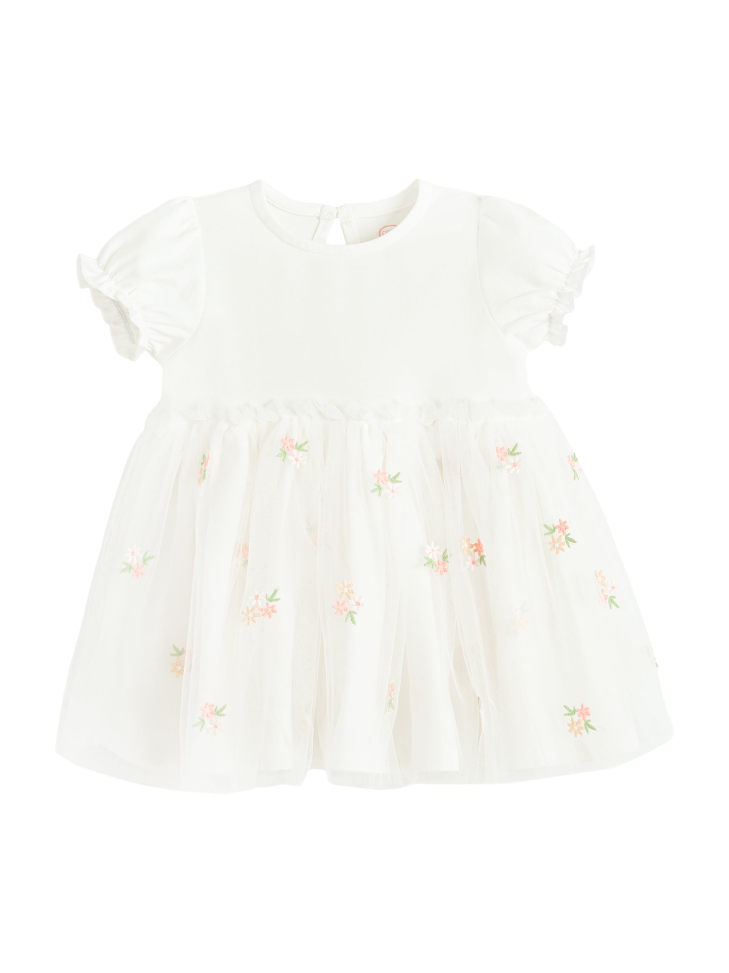 Cool Club Romper/Bodysuit in White: front