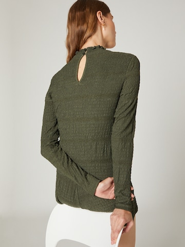 Guido Maria Kretschmer Women Shirt 'Malin' in Green