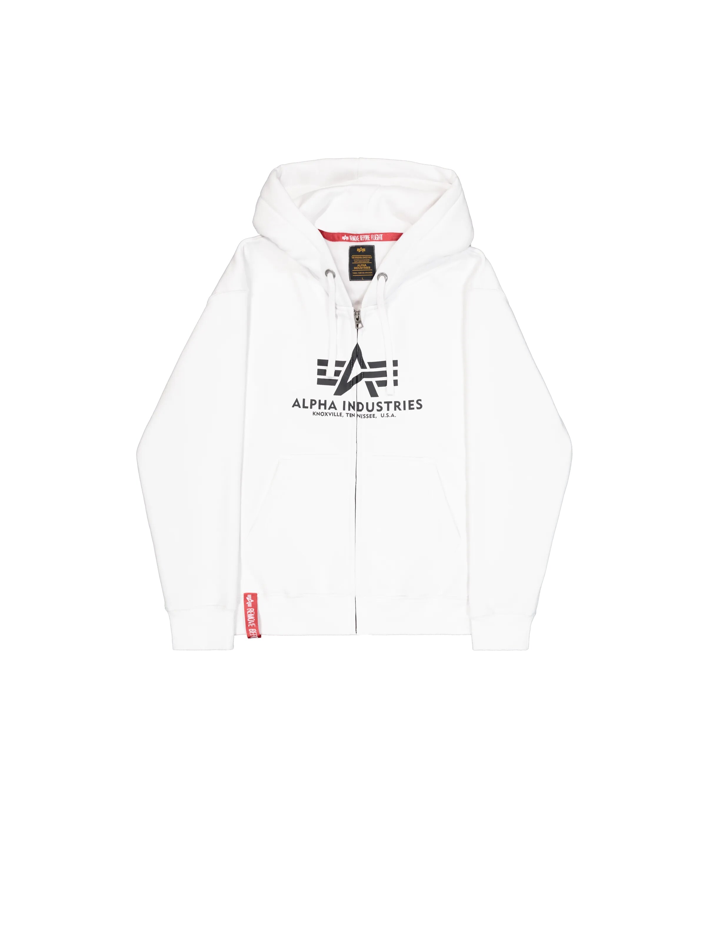 ALPHA INDUSTRIES Sweatshirt 'Basic' in White: front