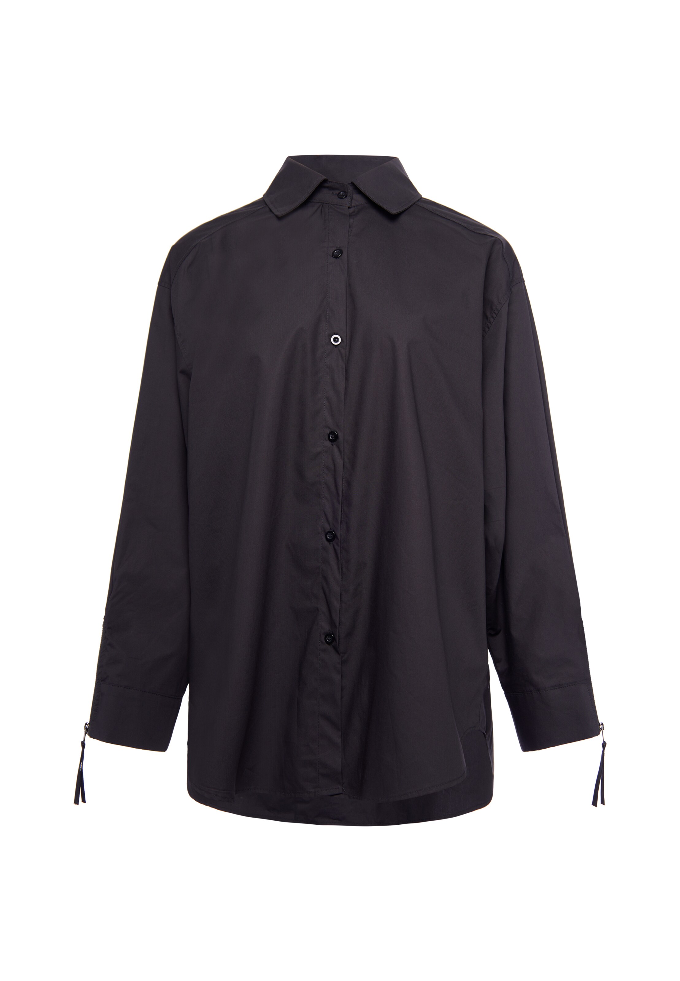 usha WHITE LABEL Blouse in Zwart: voorkant
