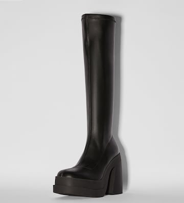 Bottes Bershka en noir : devant