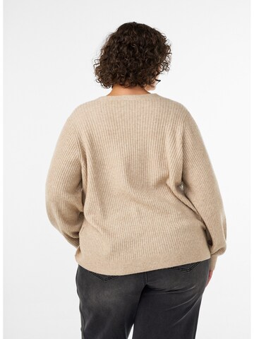 Zizzi Sweatshirt in Beige