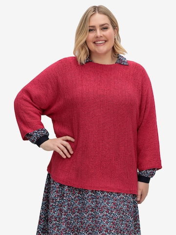 Pull-over SHEEGO en rouge : devant