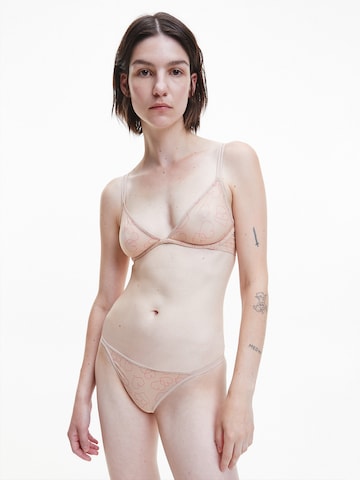 Calvin Klein Underwear Tanga – béžová