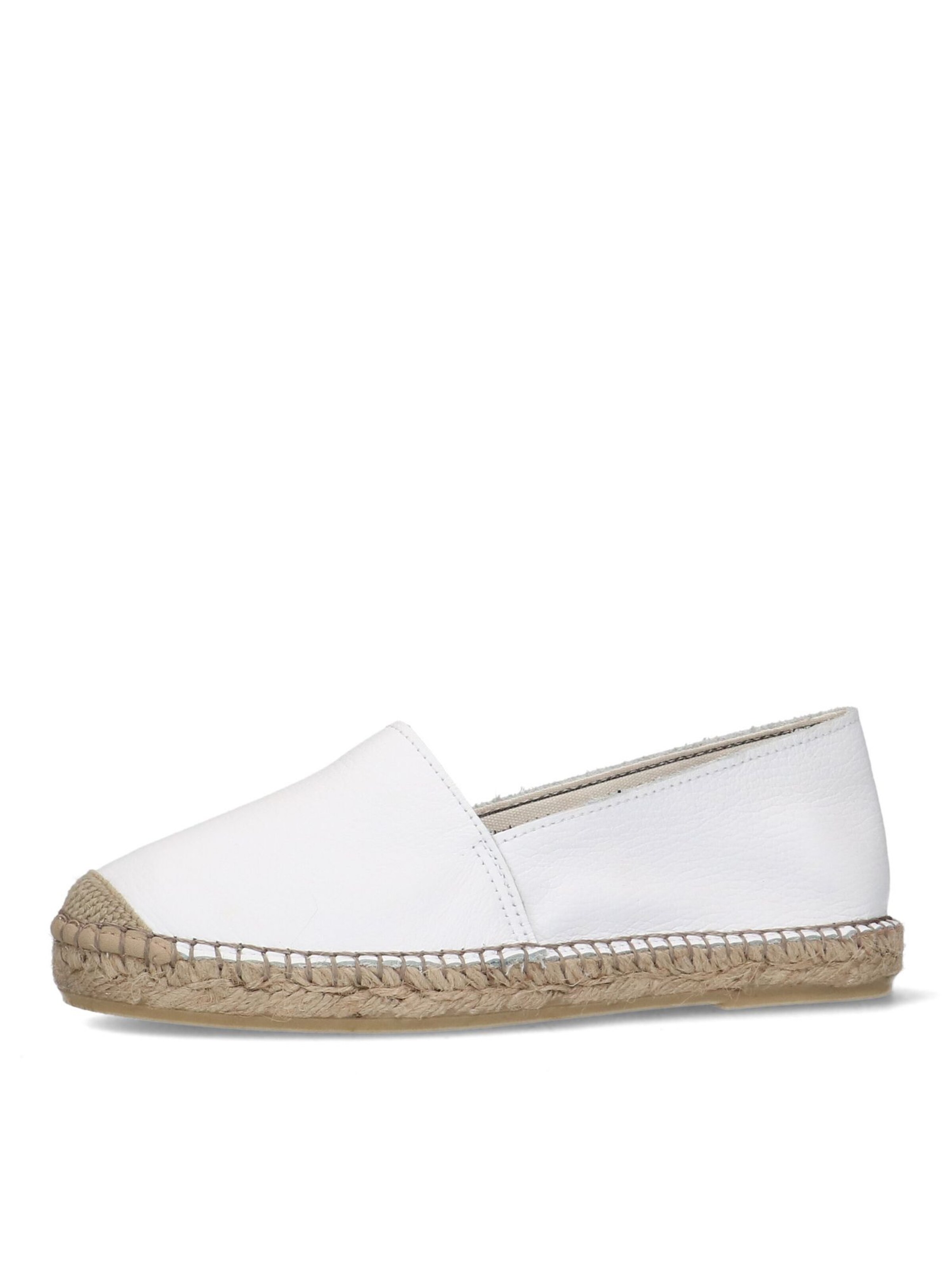 MANFIELD Espadrilles in Wit: voorkant