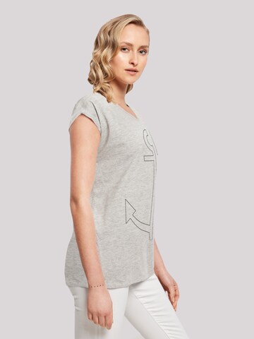 T-shirt 'Ahoi' F4NT4STIC en gris