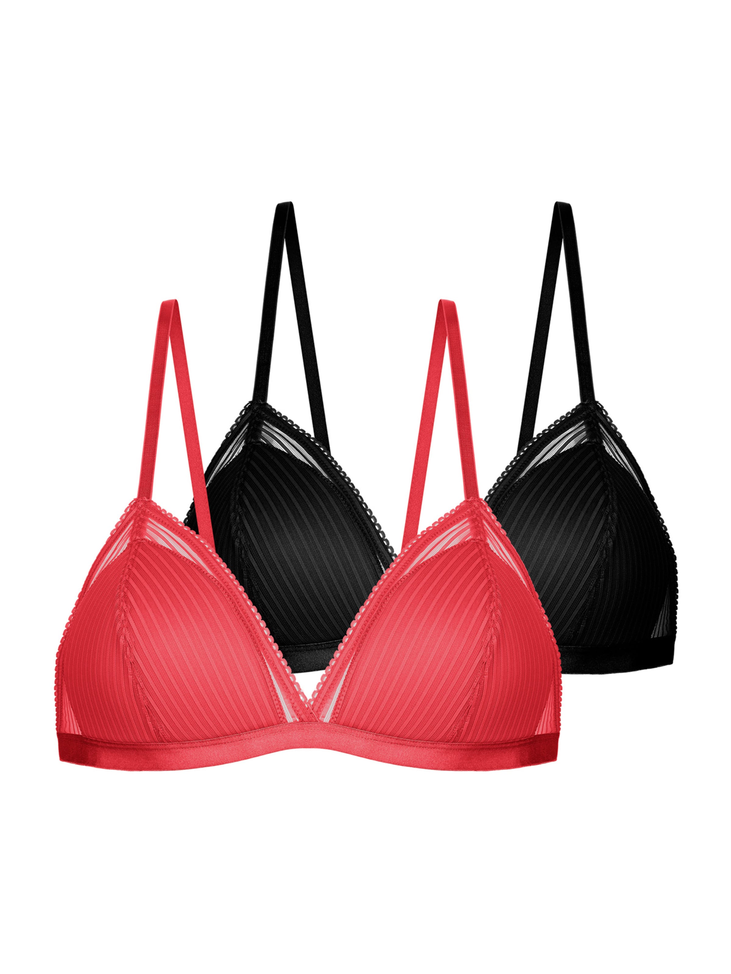 oranžs Dorina Trijstūra formas Krūšturis: no priekšpuses